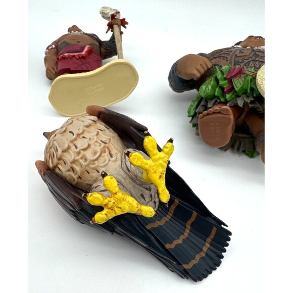 Disney Moana Maui Demigod PVC 4" Inch Figure Heavy Cake Topper Lot of 5 Bird - Picture 8 of 8